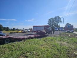 Wypadek dwóch samochodów osobowych. Kobieta wymusiła pierwszeństwo