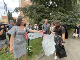 Tablica pamiątkowa Heleny Lehr odsłonięta