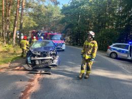 Zderzenie czołowe w miejscowości Wierzchy
