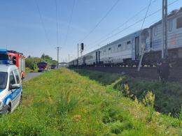 Pożar lokomotywy na Opolu Zachodnim. 208 pasażerów ewakuowano