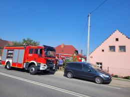 7 zastępów straży pożarnej walczyło z pożarem szopy w Sosnówce