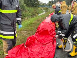 Straż pożarna w całym kraju interweniowała 124 razy