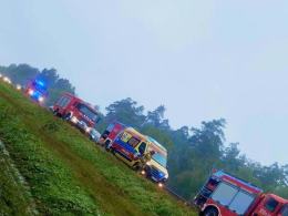 Wypadek na A4 w okolicy Przysieczy