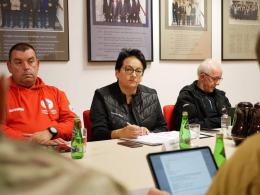 Konferencja sztabu kryzysowego z udziałem ministra Tomasza Siemoniaka