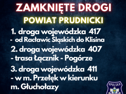 Utrudnienia w ruchu na Opolszczyźnie