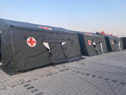 Szpital Polowy w Nysie już działa. Pomieści on kilkudziesięciu pacjentów