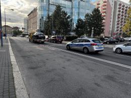 Kolizja dwóch samochodów na ul. Ozimskiej w Opolu
