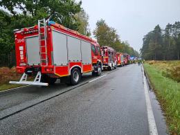 Karambol czterech pojazdów na DK45 w Trzebiszynie. Droga już przejezdna