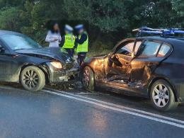 Kolizja dwóch BMW na ul. Ozimskiej - jedna osoba poszkodowana