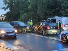Kolizja dwóch BMW na ul. Ozimskiej - jedna osoba poszkodowana