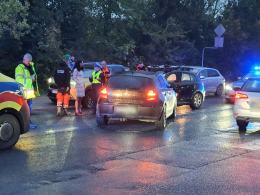 Kolizja dwóch BMW na ul. Ozimskiej - jedna osoba poszkodowana
