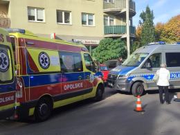 Potrącenie pieszego na ulicy Bielskiej