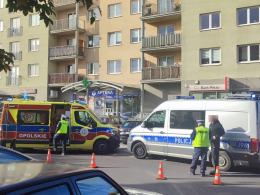 Potrącenie pieszego na ulicy Bielskiej