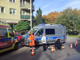 Potrącenie pieszego na ulicy Bielskiej