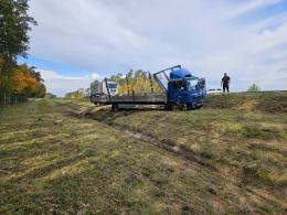 Kierowca ciężarówki wjechał do rowu na A4 w kierunku Katowic