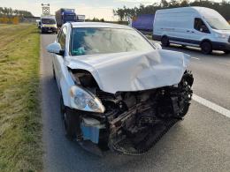 Lpr lądował na drodze. Kolizja i akcja ratunkowa na autostradzie A4