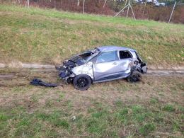 Wypadek na autostradzie A4. Lądował śmigłowiec LPR