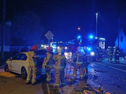 Wypadek na DK94 w Karczowie: Interwencja LPR i całkowita blokada drogi