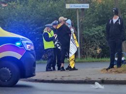 Czołowe zderzenie na ul. Częstochowskiej w Opolu