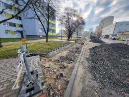 Trwa remont chodnika przy ul. Bytnara Rudego na osiedlu Armii Krajowej