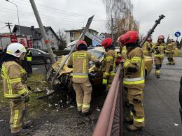 Wypadek na skrzyżowaniu w Opolu-Chmielowicach. Ranna kobieta trafiła do szpitala