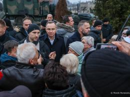 Prezydent Andrzej Duda odwiedził tereny zniszczone przez wrześniową powódź