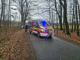 Wypadek drogowy na trasie Murów - Okoły. 23-latek trafił do szpitala