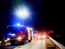 Wypadek na drodze wojewódzkiej DW 414 - Przysiecz-Ligota Prószkowska