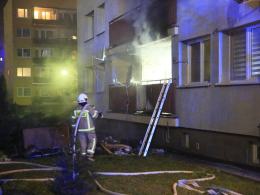 Pożar mieszkania na ul. Chmielowickiej w Opolu