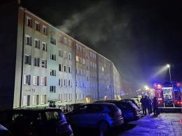 Pożar mieszkania w Kędzierzynie-Koźlu: część mieszkańców nie wróciła do mieszkań