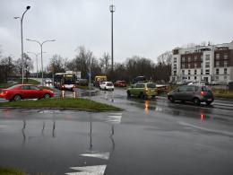 Zderzenie dwóch pojazdów na skrzyżowaniu Rejtana i Wschodniej