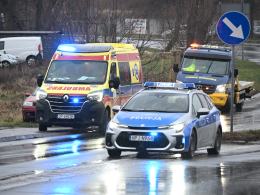 Zderzenie dwóch pojazdów na skrzyżowaniu Rejtana i Wschodniej