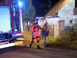 Pożar domu jednorodzinnego na ul. Grzybowej w Opolu: dwie osoby poszkodowane