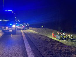 Kolejny wypadek, tym razem na ul. Częstochowskiej: dachowanie samochodu osobowego