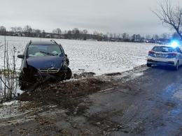 Nietrzeźwy kierowca wpadł do rowu - miał dożywotni zakaz prowadzenia pojazdów