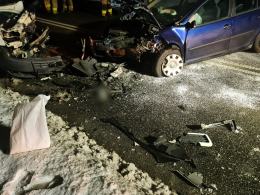 Czołowe zderzenie w Kalinowie - 4 osoby w szpitalu