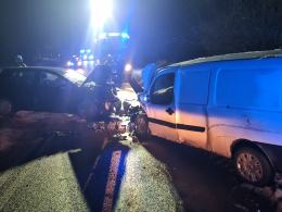 Czołowe zderzenie w Kalinowie - 4 osoby w szpitalu