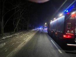 Oddaliła się po zderzeniu z pługopiaskarką. Została odnaleziona po ponad godzinie
