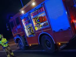 Wypadek na A4 - zderzenie czterech pojazdów, dwie osoby w szpitalu