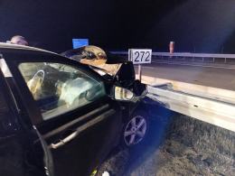 Wypadek na A4 - zderzenie czterech pojazdów, dwie osoby w szpitalu