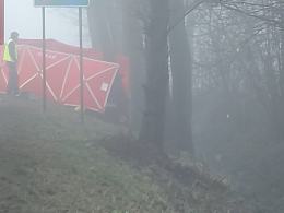 Śmiertelny wypadek na DK46 w Grodźcu. Droga zablokowana