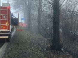 Śmiertelny wypadek na DK46 w Grodźcu. Droga zablokowana
