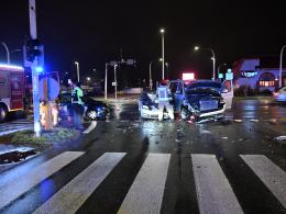 Wypadek na skrzyżowaniu Sosnkowskiego i Horoszkiewicza w Opolu