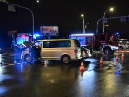 Wypadek na skrzyżowaniu Sosnkowskiego i Horoszkiewicza w Opolu