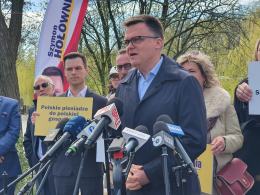 Bezpieczeństwo, higiena cyfrowa, mieszkalnictwo. Hołownia o filarach swojej prezydentury (WIDEO)