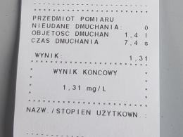 Kierowca ciężarówki zatrzymany na granicy, miał 2,75 promila