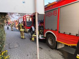 Pożar domu w powiecie krapkowickim. Ogień rozprzestrzeniał się błyskawicznie