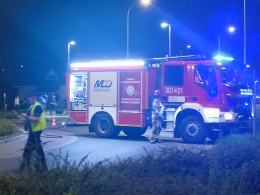 Pożar samochodu na Alei Solidarności