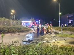 Pożar samochodu na Alei Solidarności