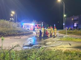Pożar samochodu na Alei Solidarności